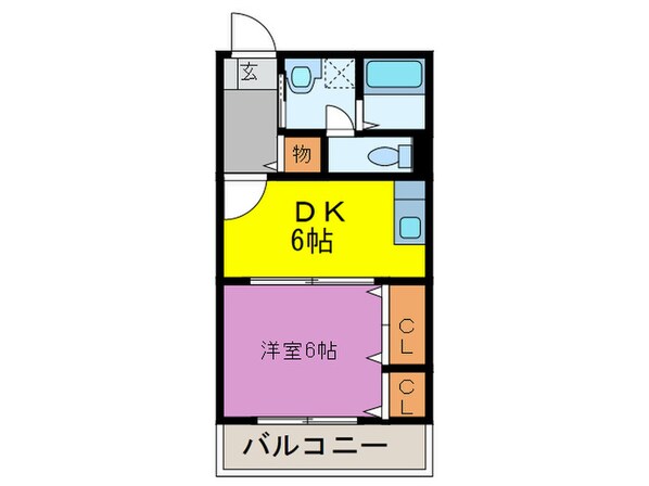 栗木第８ビルの物件間取画像